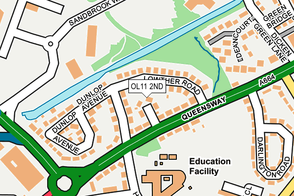 OL11 2ND map - OS OpenMap – Local (Ordnance Survey)