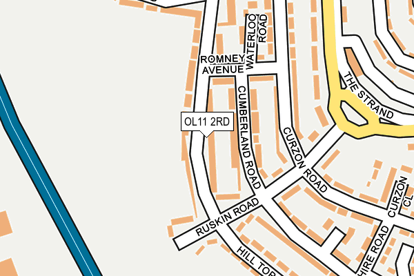 OL11 2RD map - OS OpenMap – Local (Ordnance Survey)