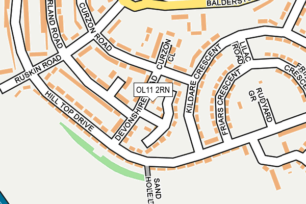 OL11 2RN map - OS OpenMap – Local (Ordnance Survey)