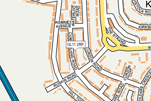 OL11 2RP map - OS OpenMap – Local (Ordnance Survey)
