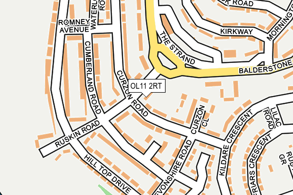 OL11 2RT map - OS OpenMap – Local (Ordnance Survey)