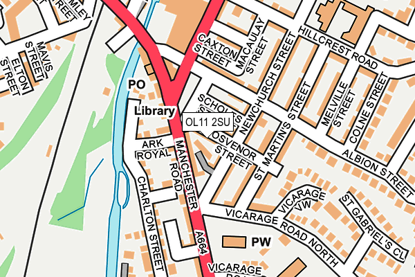 OL11 2SU map - OS OpenMap – Local (Ordnance Survey)