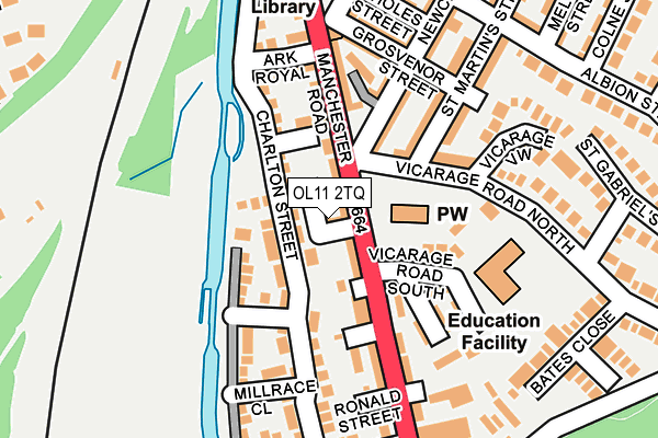 OL11 2TQ map - OS OpenMap – Local (Ordnance Survey)