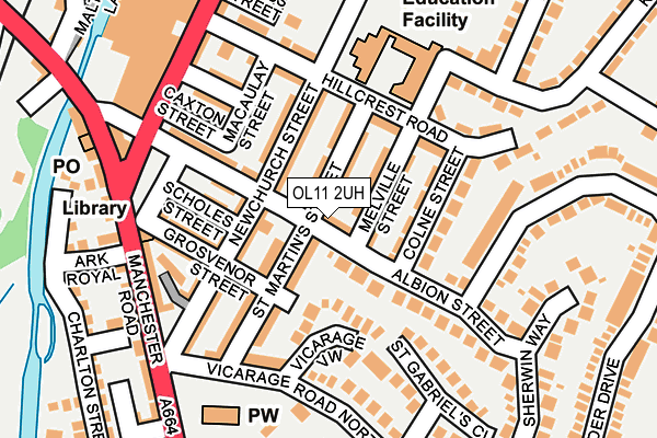 OL11 2UH map - OS OpenMap – Local (Ordnance Survey)