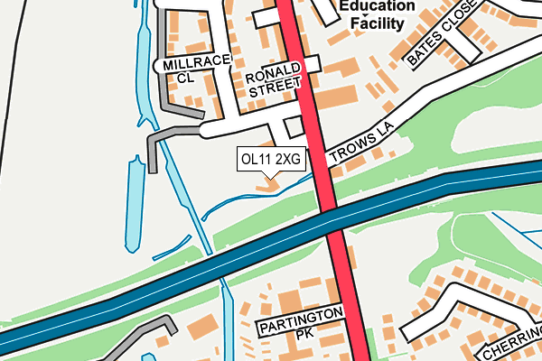 OL11 2XG map - OS OpenMap – Local (Ordnance Survey)