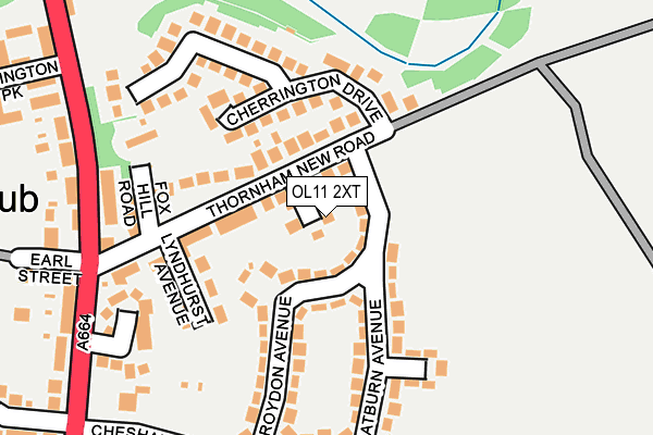 OL11 2XT map - OS OpenMap – Local (Ordnance Survey)