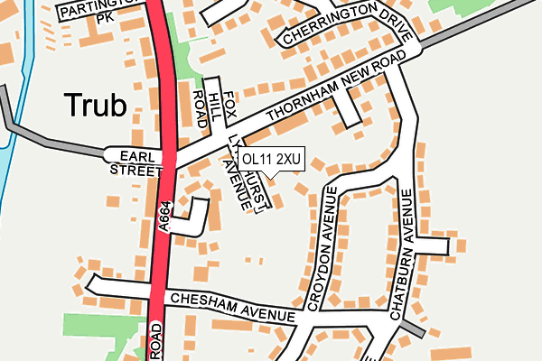 OL11 2XU map - OS OpenMap – Local (Ordnance Survey)