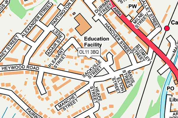 OL11 3BQ map - OS OpenMap – Local (Ordnance Survey)