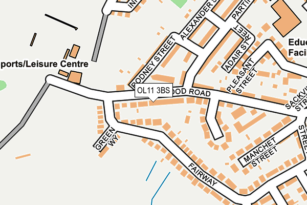 OL11 3BS map - OS OpenMap – Local (Ordnance Survey)