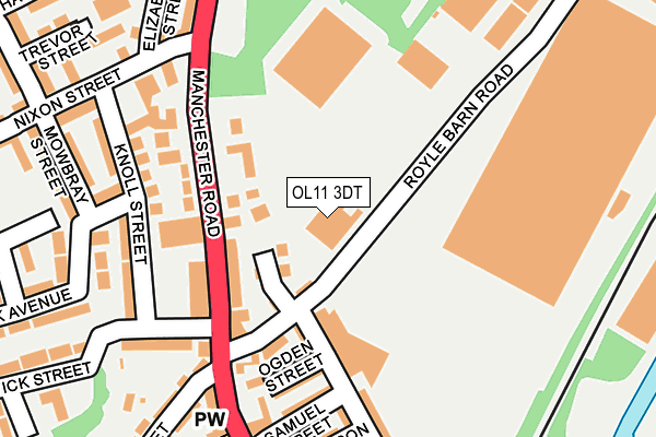 OL11 3DT map - OS OpenMap – Local (Ordnance Survey)