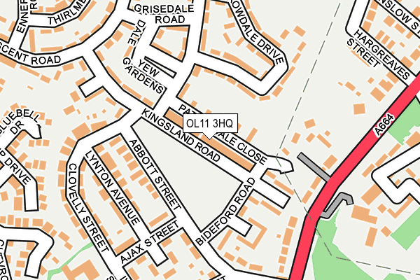 OL11 3HQ map - OS OpenMap – Local (Ordnance Survey)