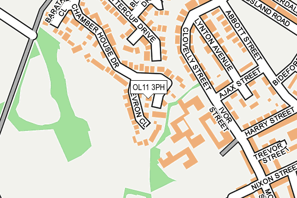 OL11 3PH map - OS OpenMap – Local (Ordnance Survey)