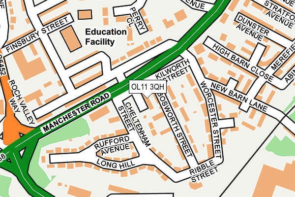 OL11 3QH map - OS OpenMap – Local (Ordnance Survey)