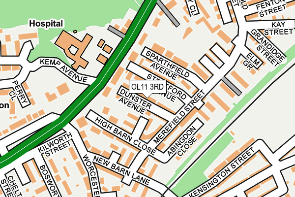 OL11 3RD map - OS OpenMap – Local (Ordnance Survey)