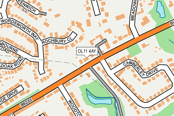 OL11 4AY map - OS OpenMap – Local (Ordnance Survey)