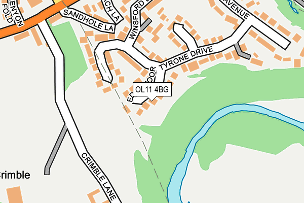 OL11 4BG map - OS OpenMap – Local (Ordnance Survey)