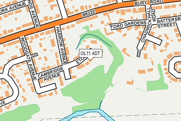 OL11 4DT map - OS OpenMap – Local (Ordnance Survey)
