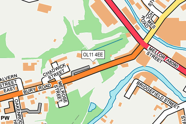 OL11 4EE map - OS OpenMap – Local (Ordnance Survey)