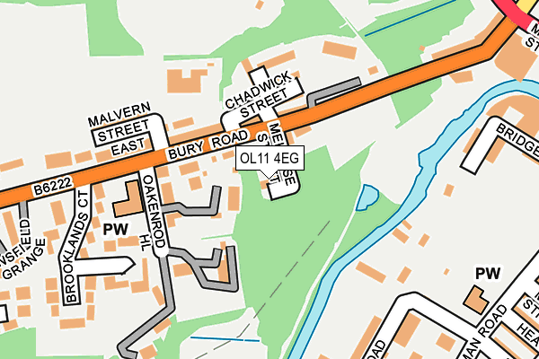 OL11 4EG map - OS OpenMap – Local (Ordnance Survey)