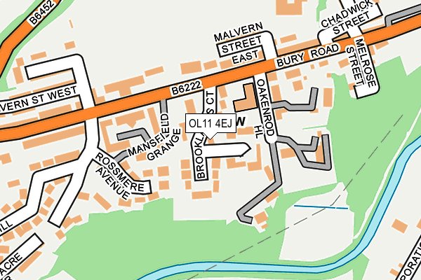 OL11 4EJ map - OS OpenMap – Local (Ordnance Survey)