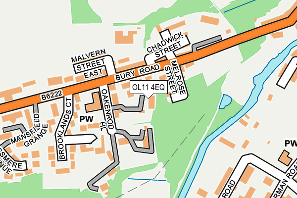 OL11 4EQ map - OS OpenMap – Local (Ordnance Survey)