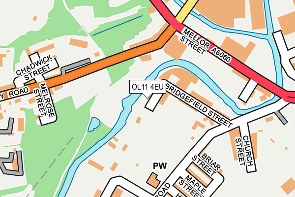 OL11 4EU map - OS OpenMap – Local (Ordnance Survey)