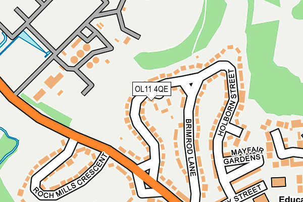 OL11 4QE map - OS OpenMap – Local (Ordnance Survey)