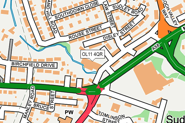 OL11 4QR map - OS OpenMap – Local (Ordnance Survey)