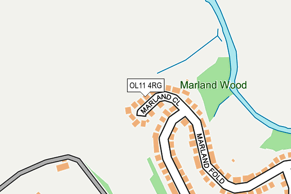 OL11 4RG map - OS OpenMap – Local (Ordnance Survey)