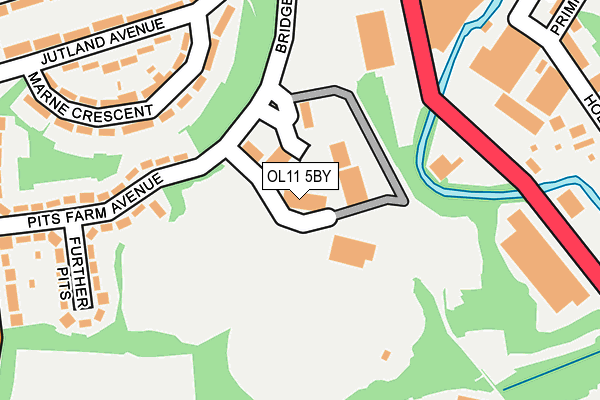 OL11 5BY map - OS OpenMap – Local (Ordnance Survey)