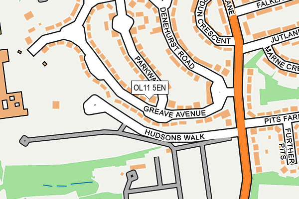 OL11 5EN map - OS OpenMap – Local (Ordnance Survey)