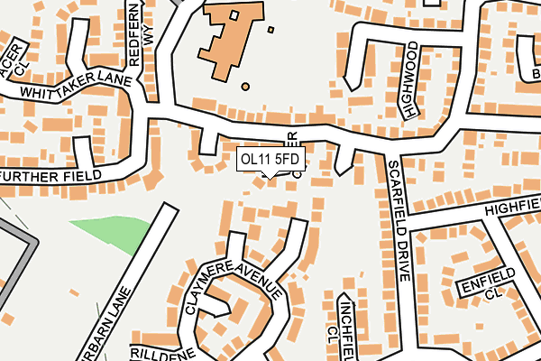 OL11 5FD map - OS OpenMap – Local (Ordnance Survey)