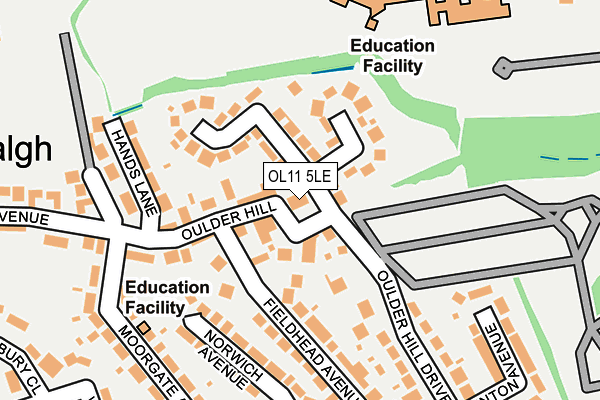 OL11 5LE map - OS OpenMap – Local (Ordnance Survey)