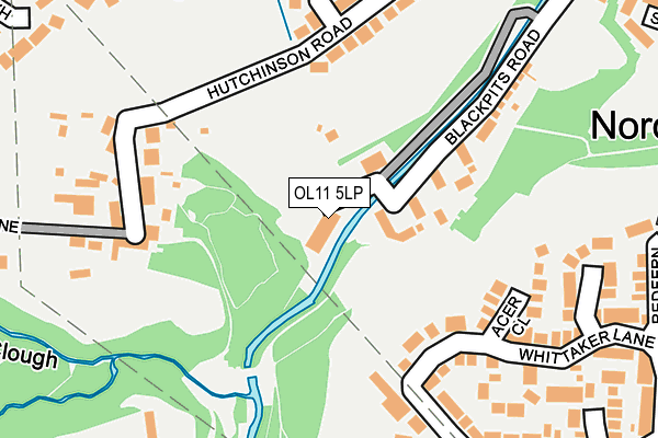 OL11 5LP map - OS OpenMap – Local (Ordnance Survey)