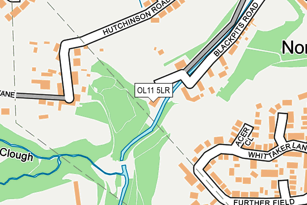 OL11 5LR map - OS OpenMap – Local (Ordnance Survey)