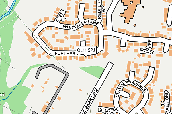 OL11 5PJ map - OS OpenMap – Local (Ordnance Survey)