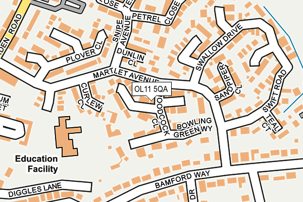 OL11 5QA map - OS OpenMap – Local (Ordnance Survey)