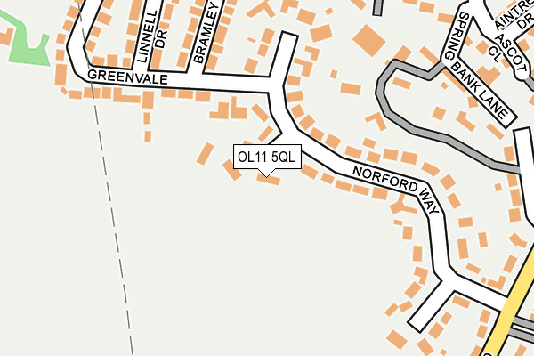 OL11 5QL map - OS OpenMap – Local (Ordnance Survey)