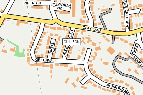 OL11 5QN map - OS OpenMap – Local (Ordnance Survey)