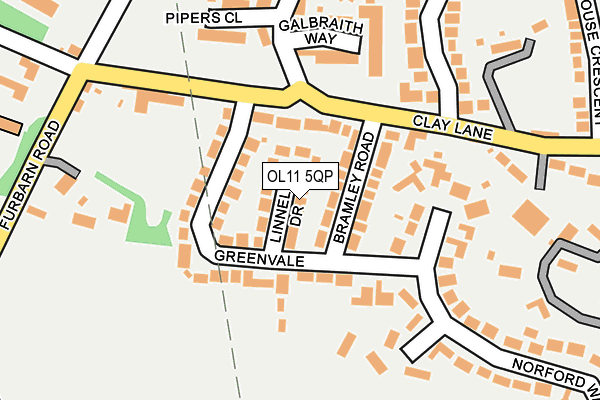 OL11 5QP map - OS OpenMap – Local (Ordnance Survey)