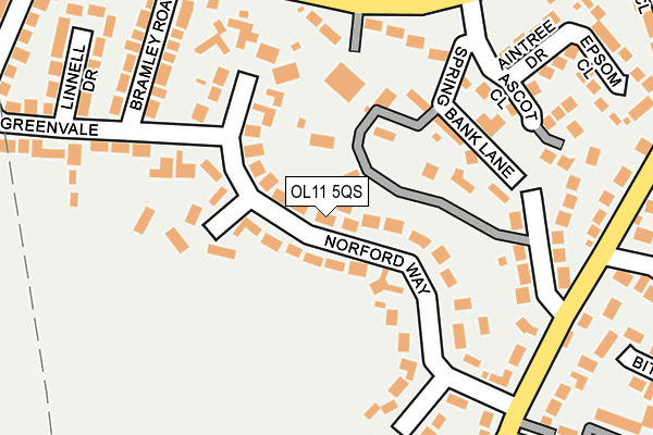 OL11 5QS map - OS OpenMap – Local (Ordnance Survey)