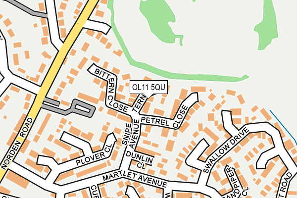OL11 5QU map - OS OpenMap – Local (Ordnance Survey)