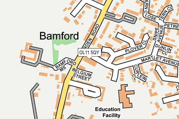 OL11 5QY map - OS OpenMap – Local (Ordnance Survey)