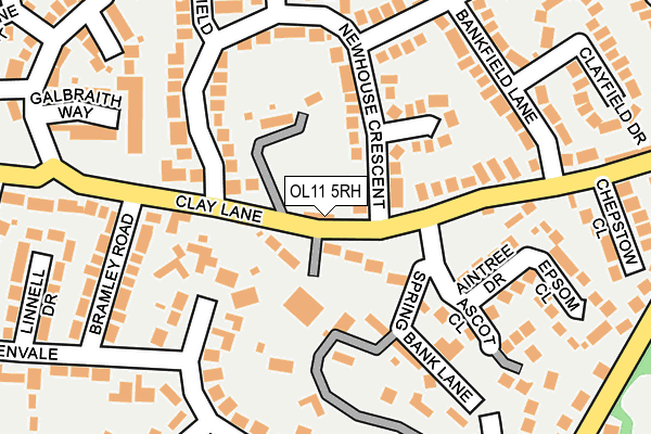 OL11 5RH map - OS OpenMap – Local (Ordnance Survey)