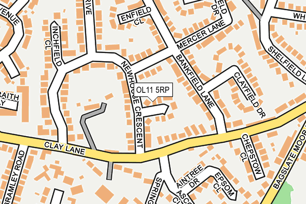 OL11 5RP map - OS OpenMap – Local (Ordnance Survey)
