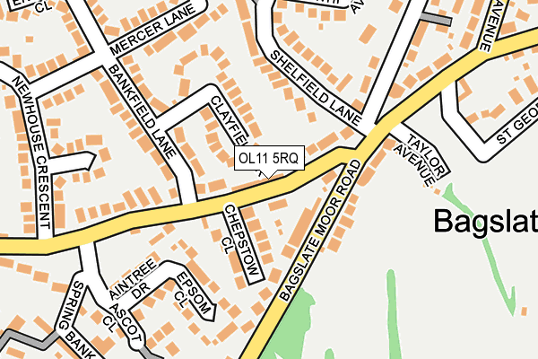 OL11 5RQ map - OS OpenMap – Local (Ordnance Survey)