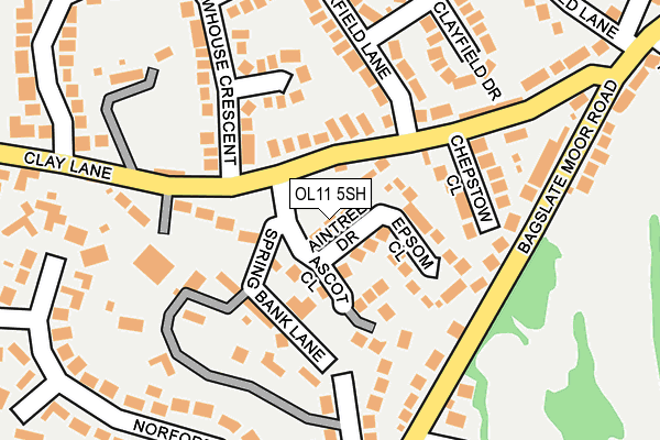OL11 5SH map - OS OpenMap – Local (Ordnance Survey)
