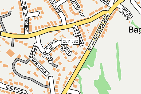 OL11 5SQ map - OS OpenMap – Local (Ordnance Survey)
