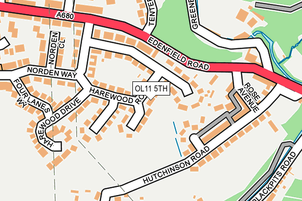 OL11 5TH map - OS OpenMap – Local (Ordnance Survey)