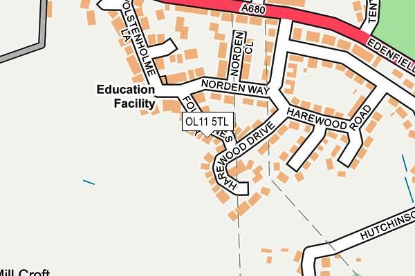 OL11 5TL map - OS OpenMap – Local (Ordnance Survey)